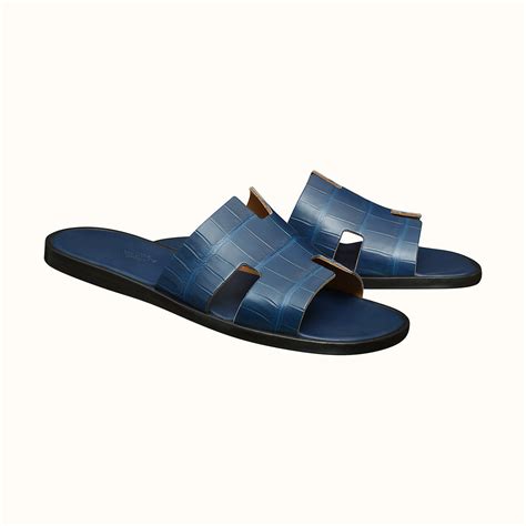 hermes men's sandals blue|Hermes men's sandals street style.